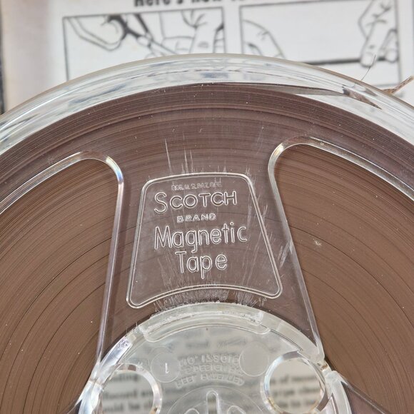 Vintage Scotch 1/4-111-A6 600 Feet Plastic 5" Reel Magnetic Tape, Made i… - Picture 11 of 12